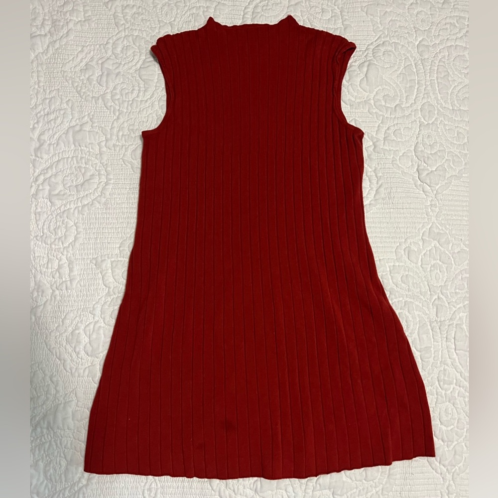 RVCA Ribbed Red Sweater Dress Size Medium